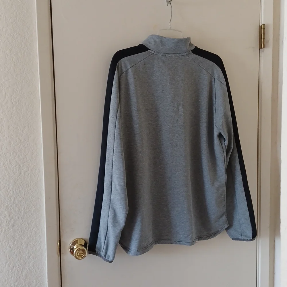 PUMA Mens Stretchlite Half Zip top,, sz L, in Heather grey